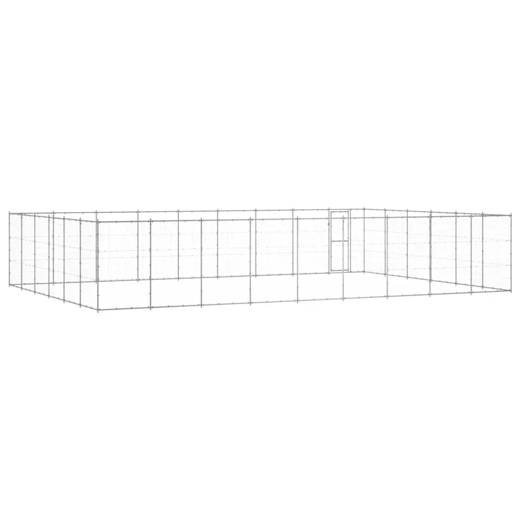 Gabbia per Cani da Esterno in Acciaio Zincato 65,34 mÂ² cod mxl 59974