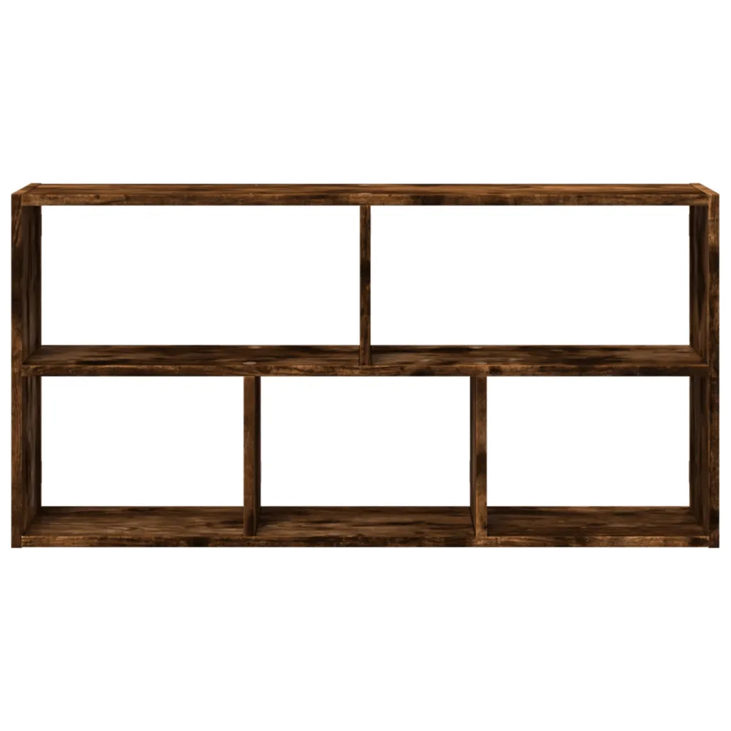 Scaffale a Muro Rovere Fumo 100x25x50 cm in Legno Multistrato 853276