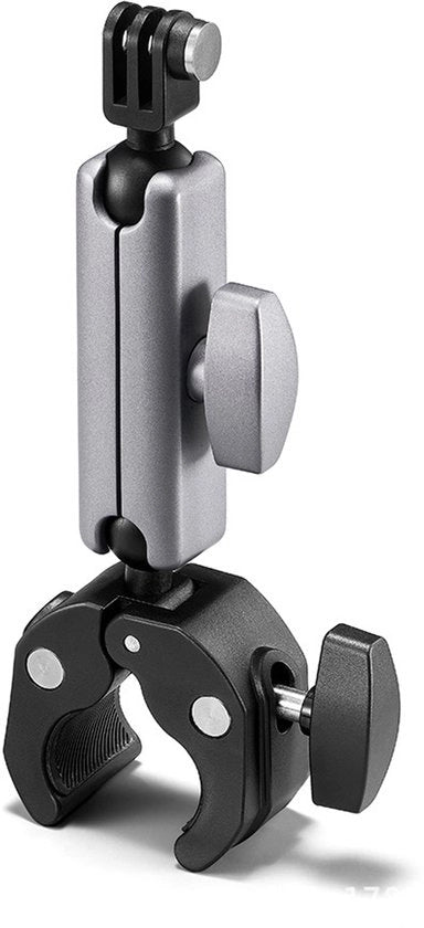 Beugel a doppia palla girevole a 360°, adatto per Insta360 e GoPro.