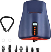 Pompa aeree elettrica Sup con funzione di rilascio rapido, chiusura automatica e connessione 12V DC - adatto per gonfiare e sgonfiare paddleboard e tende gonfiabili