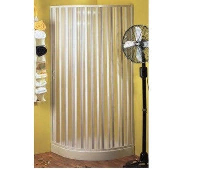 BOX DOCCIA A SOFFIETTO SPAZIO LUNA STRUTTURA PVC APERTURA LATERALE CM.90x90x185H