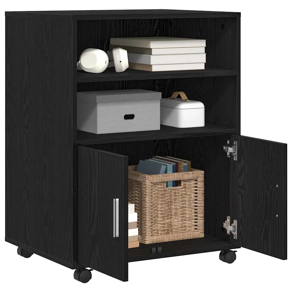 Armadietto con lo scaffale Rovere Nero 60 x 48 x 74.5 cm CFW2852290