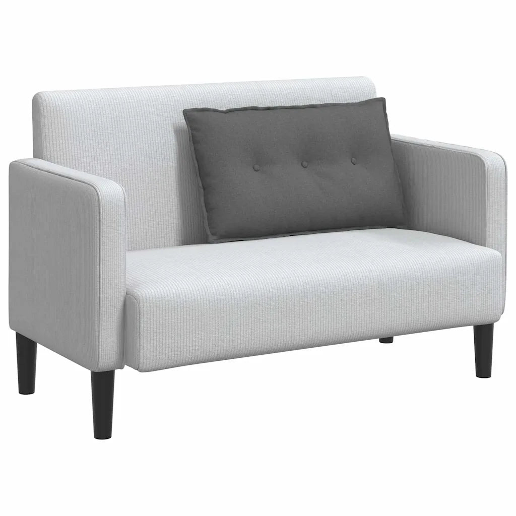 Cuscino per Schiena Grigio scuro 80 x 19 x 50 cm Tessuto