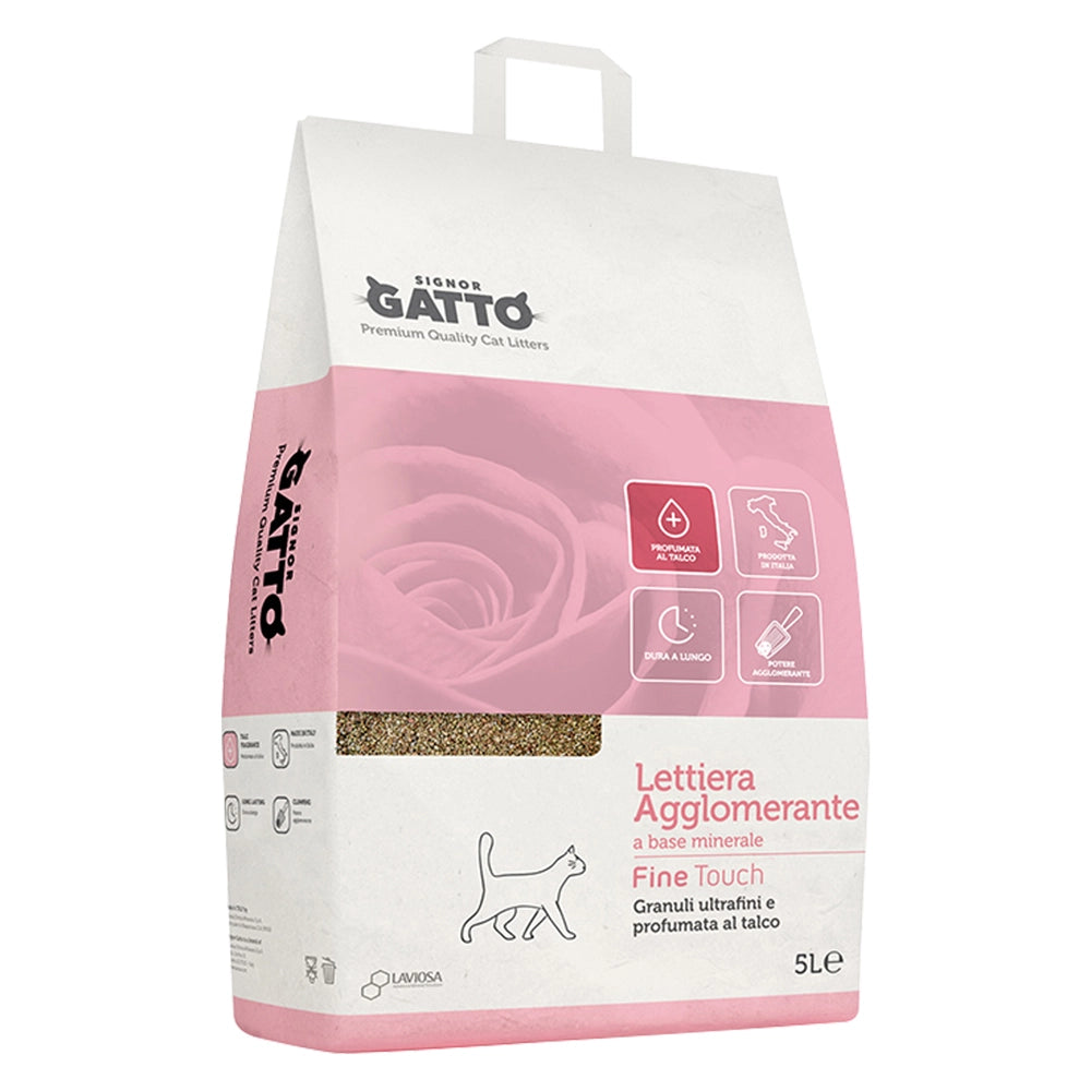 LETTIERA IGIENICA 'FINE TOUCH' 5 lt- 4 pezzi  - SIGNOR GATTO