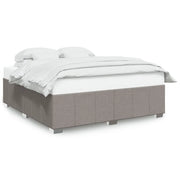 Letto matrimoniale | Letto per adulti | Giroletto senza Materasso Tortora 180x200 cm in Tessuto