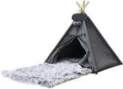 Tenda per Animali da Interno con Piuma Cuscino per Cani Tenda per Cani e Gatti Removibile e Lavabile Tenda per Animali da Interno Portatile Tenda per Animali da Interno Multifunzionale 70x70x80cm