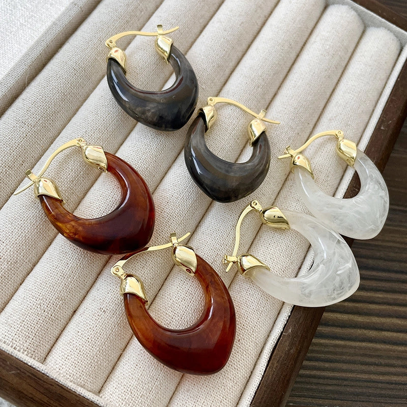 Nuovi orecchini vintage a forma di U di Maillard Earrings