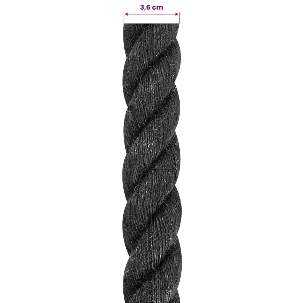 Corda di Juta 36 Nero 100% juta Tossa 42011638