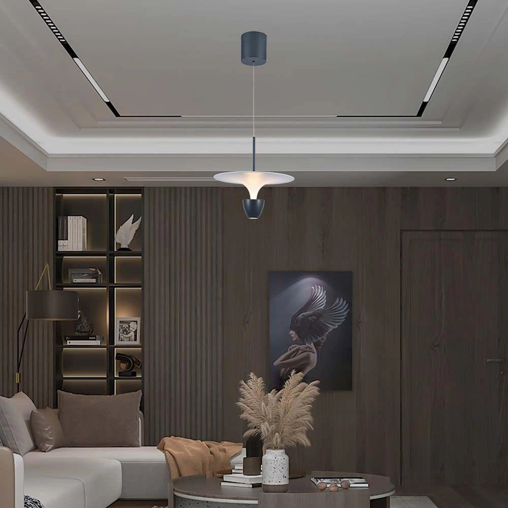 Lampada a sospensione LED 3000K bianco/grigio V-TAC VT-7832