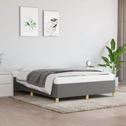 Giroletto senza Materasso-Struttura Letto Grigio Scuro 140x200 cm Tessuto 799289
