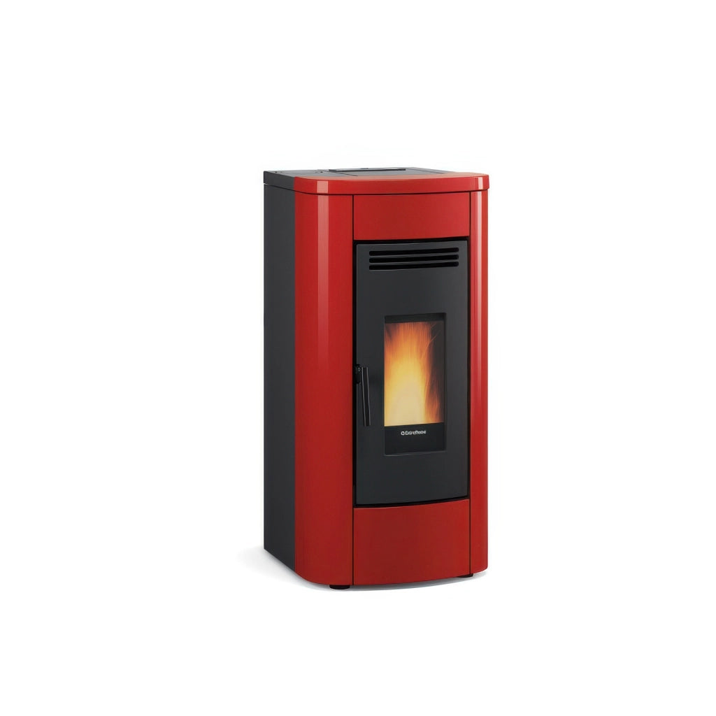 Stufa a Pellet Canalizzata Extraflame Klaudia Plus 5.0 Bordeaux 8 kW Classe A+