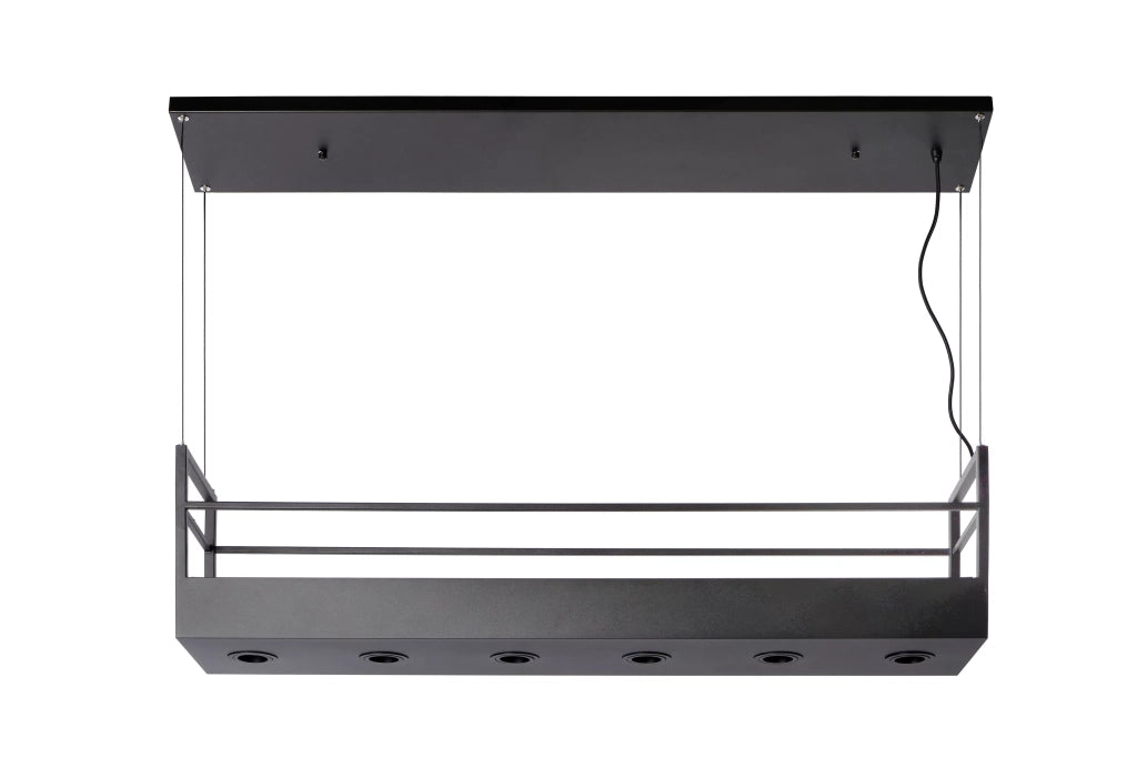 Lampada a sospensione cucina Miravelle nera 6xGU10 Lucide