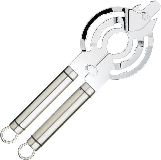 Apri-bottiglia professionale con avvitatore a anello in acciaio inossidabile - Adatto per la maggior parte dei tappi e dei cappi - Opener per bottiglie in acciaio inossidabile