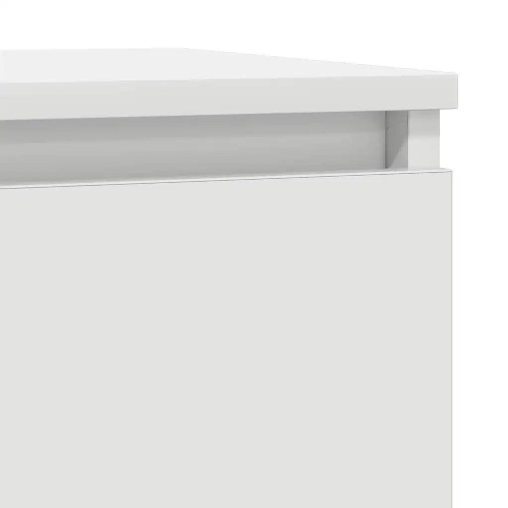 Credenza Bianca 29,5x34x76 cm in Legno Multistrato 861607