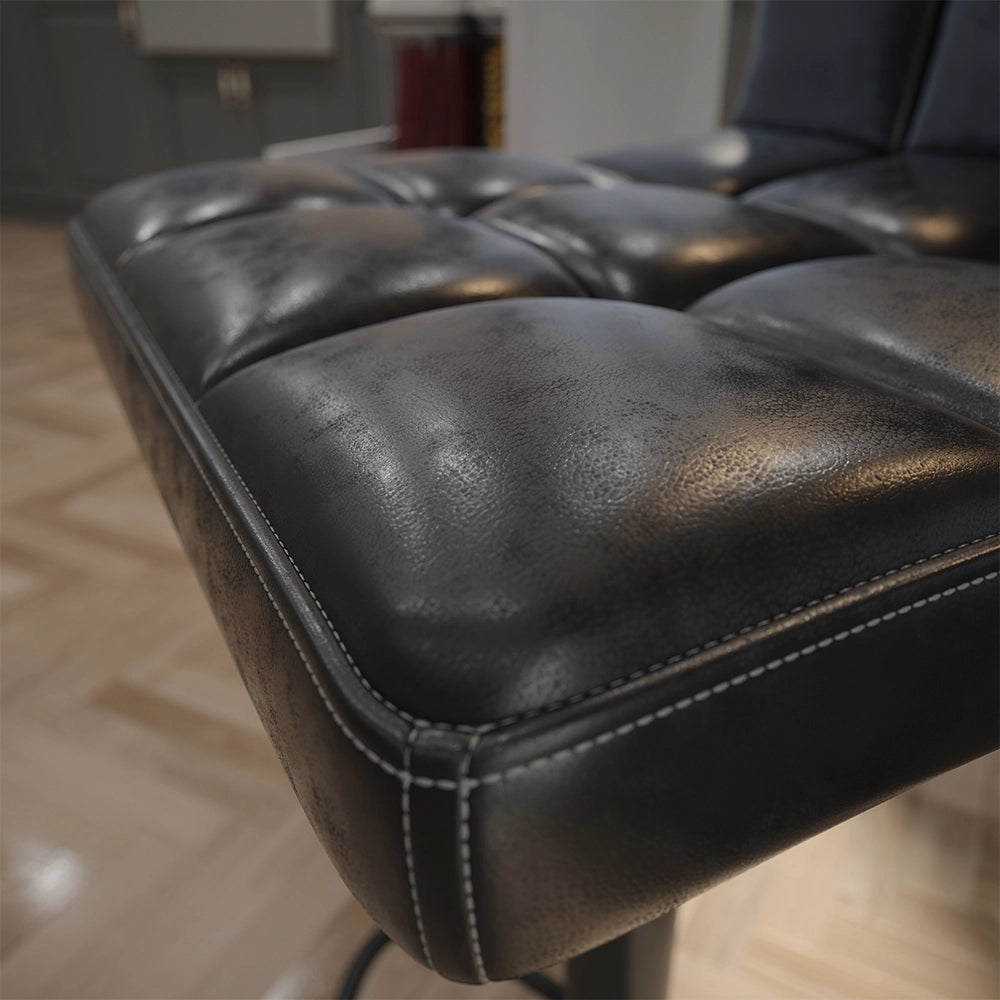 Set di 2 sgabelli da bar Sena Nero 43 x 94 cm Vicco