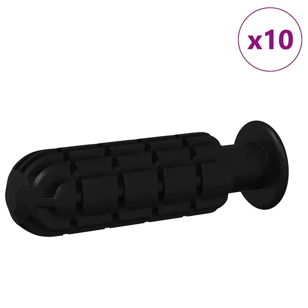 Maniglie per Tavolo da Calcio Balilla 10 pcs Nero PP 858899