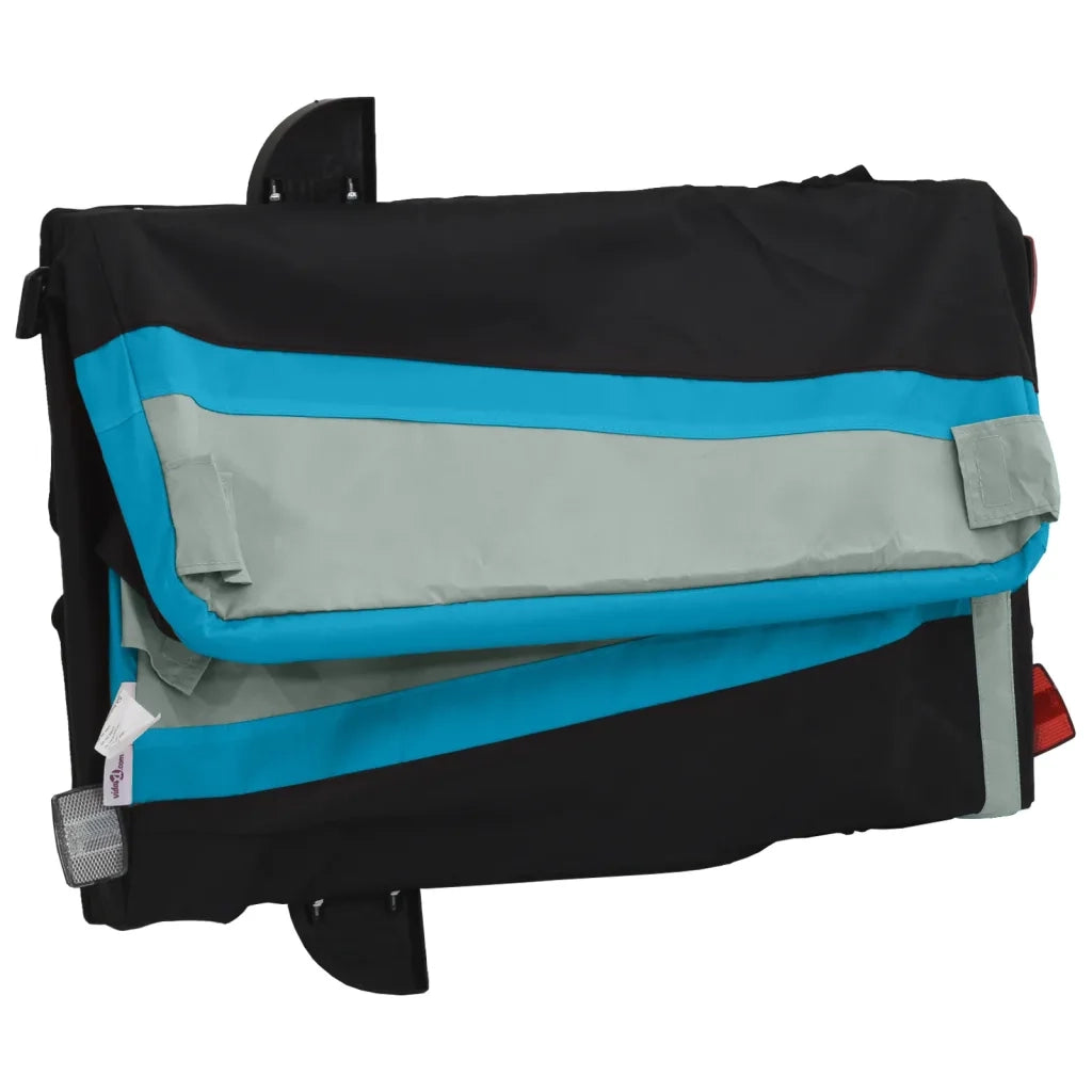 Rimorchio da Bici Nero e Blu 30 kg in Ferro CFW5193980