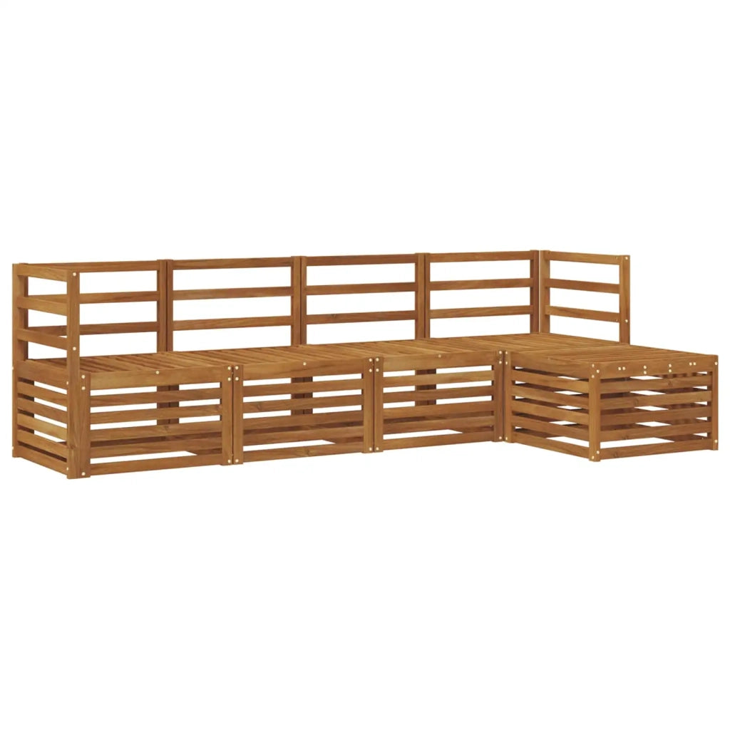 Set divani 5 pcs Naturale Legno di Acacia Massello 3374629
