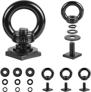 Accessori per Dakdragers, 4 Stuks Ringmoer M8, Bouten M8*20mm, Anker T-Track, Ringbouten in Acciaio Inox, Oogbout, Serrature Robuste per Aree di Carico, Cavi, Guide Rail.