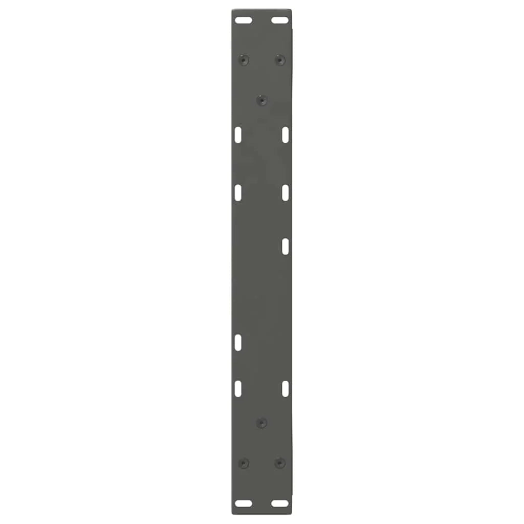 Set di 2 gambe per tavolino moderno 50 x 43 cm con piedini regolabili in acciaio antracite 02_0056992