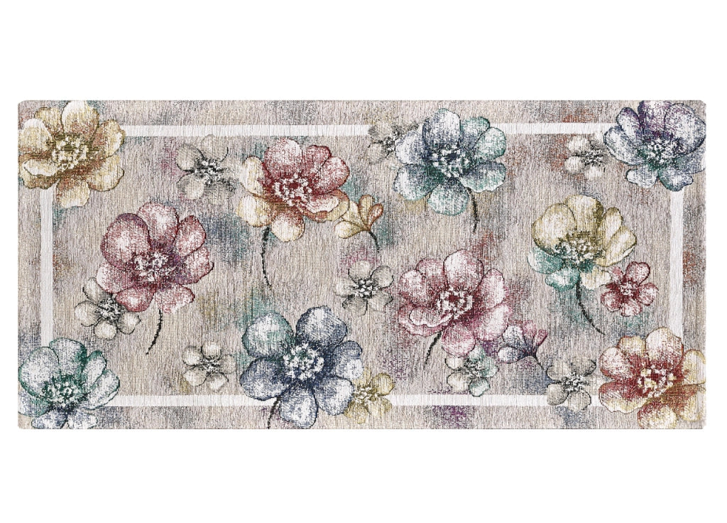 Tappeto Passatoia Cucina Corsia Retro Antiscivolo Disegno Emily By Suardi - 55x190 - Multicolor
