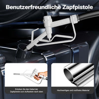 Serbatoio per trasporto gasolio e benzina da 60 l con pompa 75W da 14 l/min, serbatoio carburante portatile, contenitore mobile per carburante