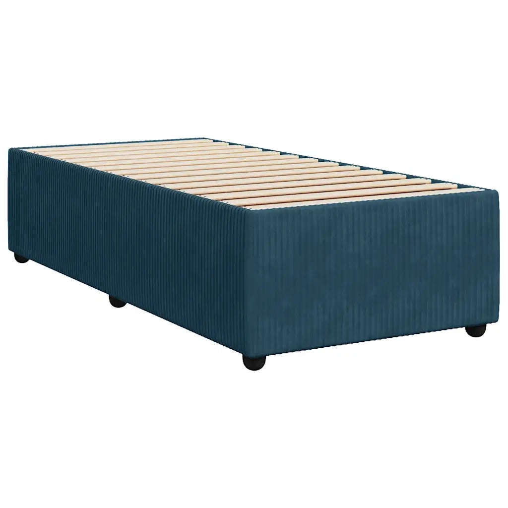 Giroletto a Molle con Materasso Blu 80x200 cm in Velluto 3294488