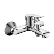 Trade Shop - Rubinetto Miscelatore Gruppo Vasca Da Bagno Cromato Con Attacco Doccia Roll87107 -