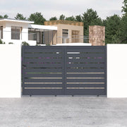 Cancello in alluminio scorrevole 300x176cm grigio freddo