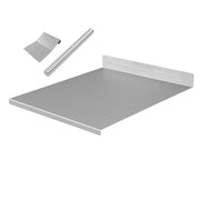 ZOIMANIA - Spianatoia con Tarocco e Mattarello - Inox - Cucina - Profondità 45 Dimensione Spianatoia: L 110 x P 45 x 7cm x 3cm