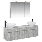 Set di Armadi da Bagno 4 pcs Grigio Cemento 3406618