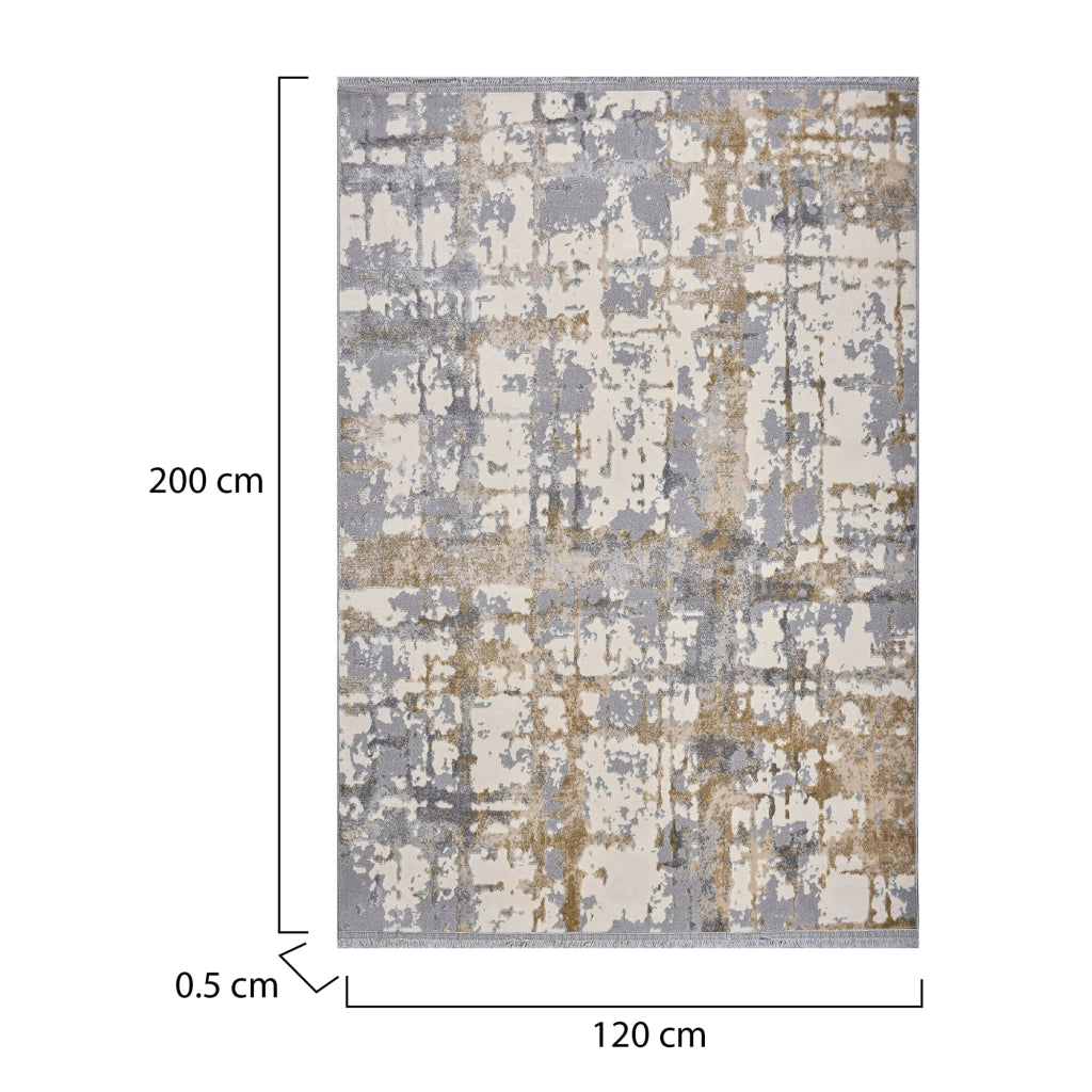 Delaware, Tappeto Materiale Struttura in Plastica, 200x120 cm Grigio