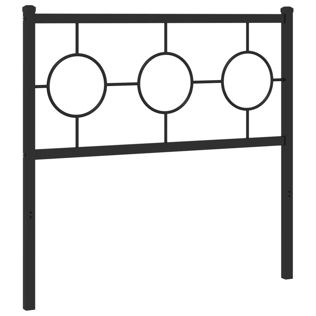 Testiera in Metallo-Testiera in Ferro-Testata Nero 90 cm 309213