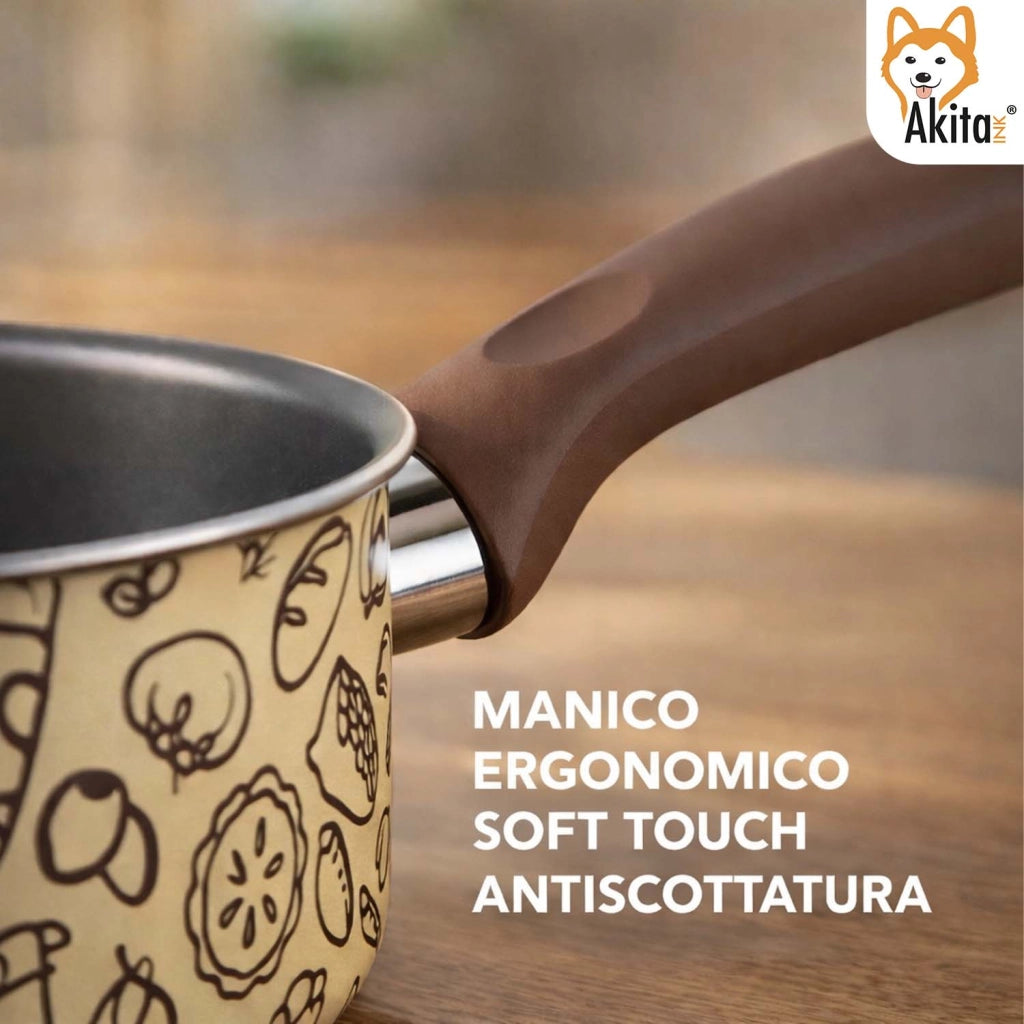Akitaink Tris Casseruole Pastella 16 18 20 Vetro