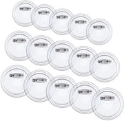Kit per creare badge - Acrylico - Bottoni trasparenti - Hobby creativo - Adatto per ogni evento