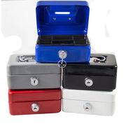 Trade Shop - Cassetta Portavalori Di Sicurezza Portamonete Banconote Con Chiave 250x200x90 -