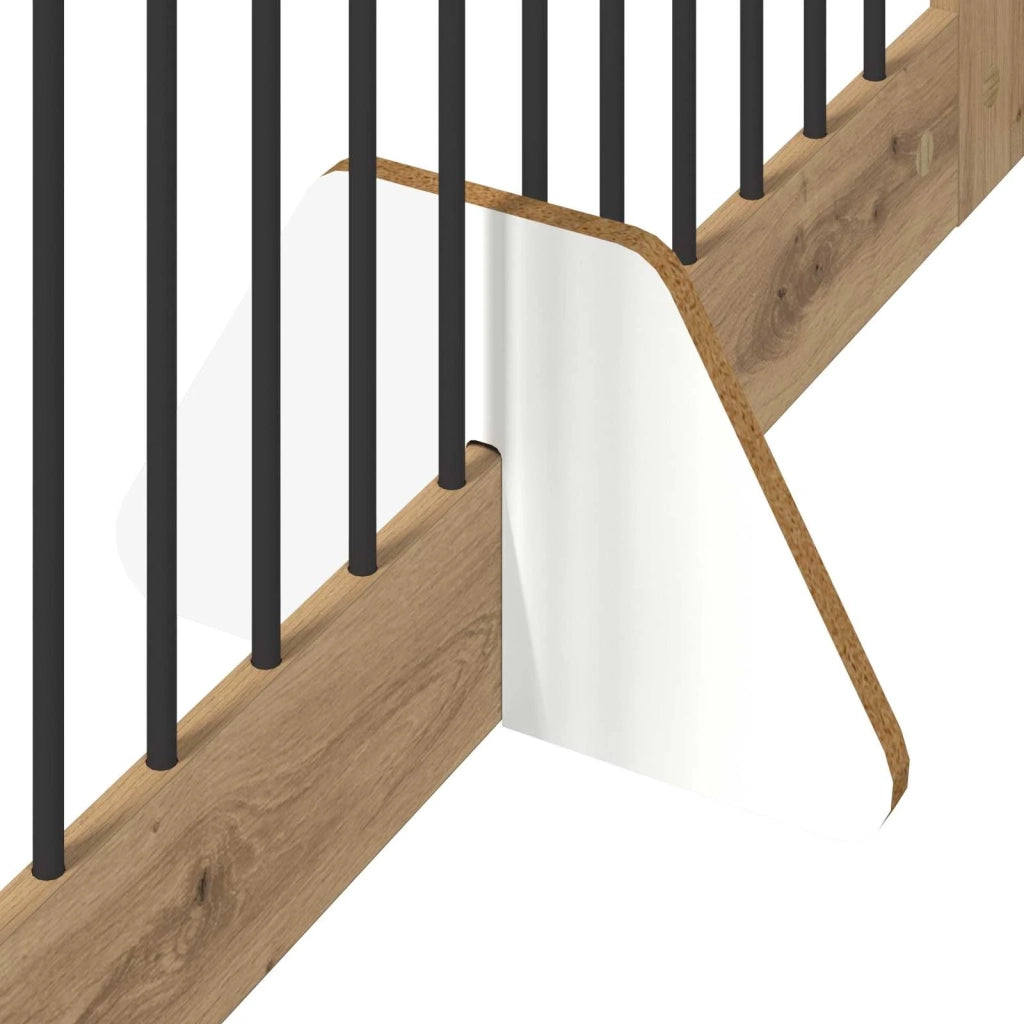Cancello per cani pieghevole con supporti 4 pz 401 cm 892036