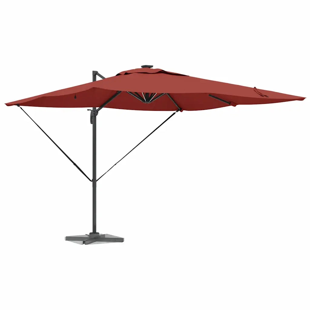 Ombrello | Parasolne Terracotta 286 x 284 x 270 cm Alluminio e Poliestere