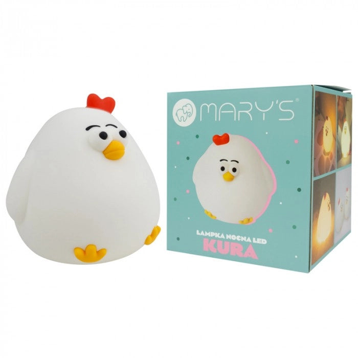 Lampada notte bimbi wireless gallina bianca LED 2,5W Mary's