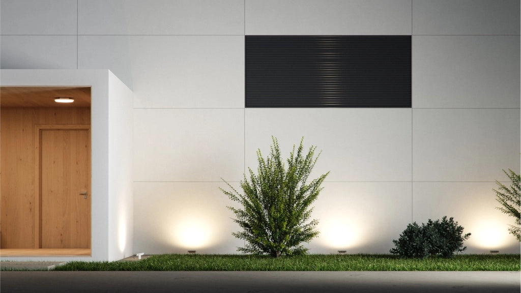 Proiettore LED da Esterno Sky 40W con Tecnologia Switch CCT 3000K/4000K/5000K, Fascio 115º, Struttura in Alluminio Nero - Beneito & Faure