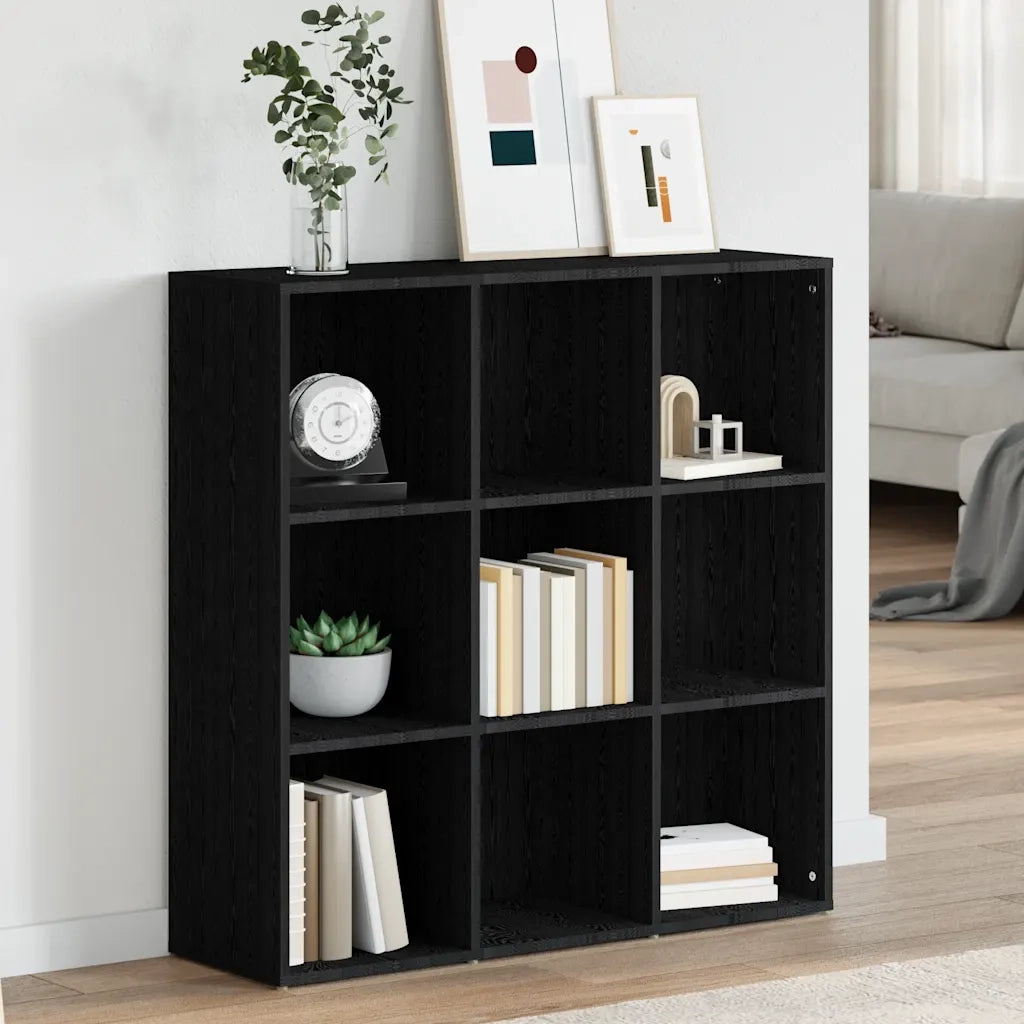 Libreria Nera 98x29x97,5 cm in Legno Multistrato 801126