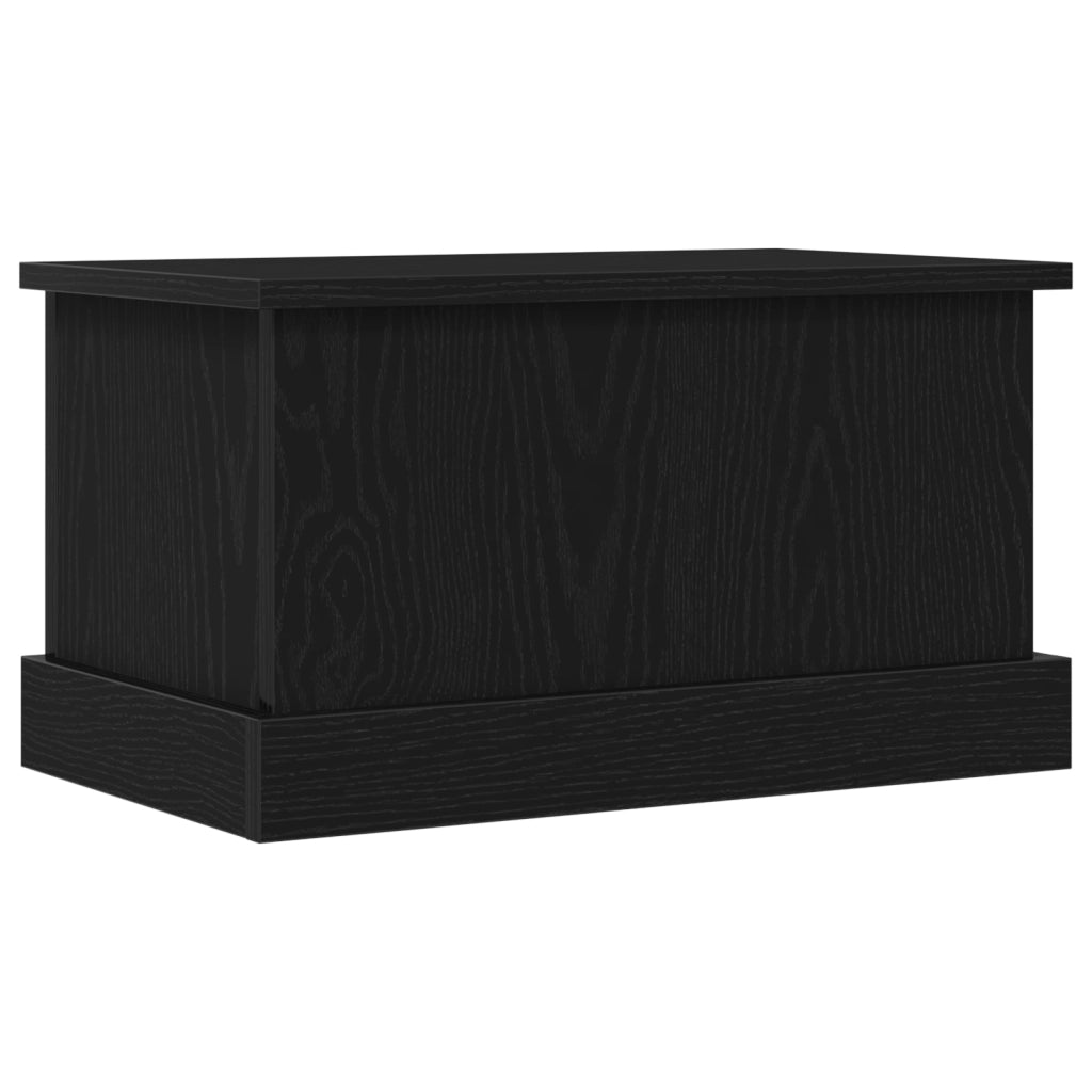 Scatola di stoccaggio  Nero Rovere 50x30x28 cm Legno ingegnerizzato