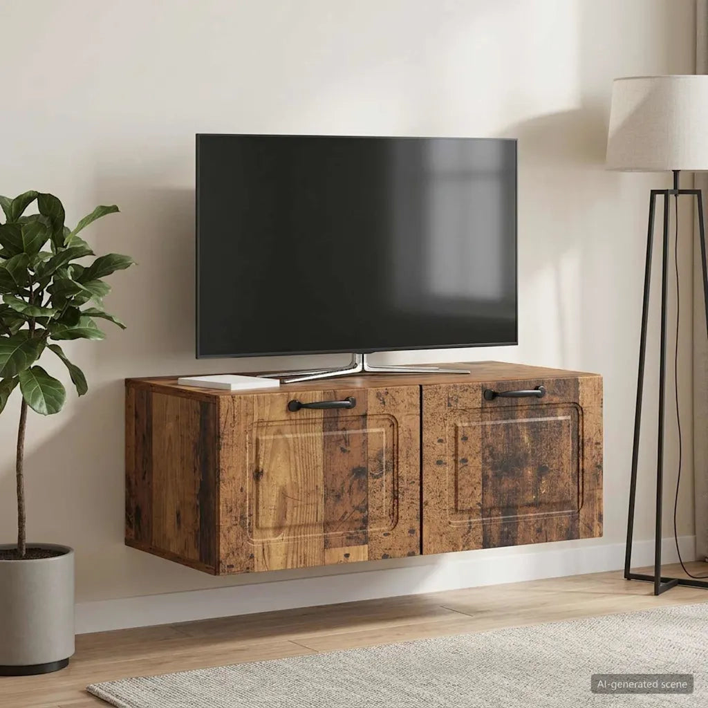 Mobile Porta TV da Muro Legno antico 78,5 x 41 x 30 cm 899373