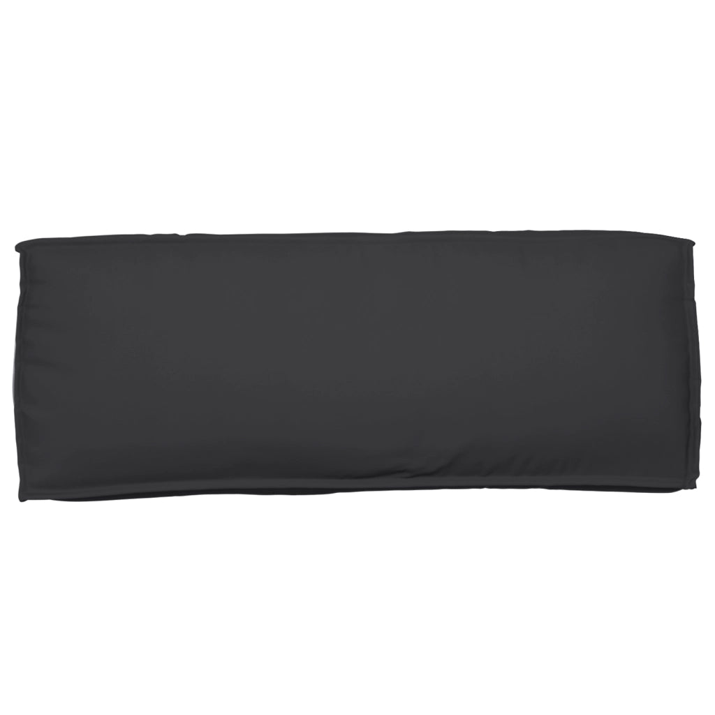 Cuscino per Schienale Pallet Nero 120x40x12 cm in Tessuto Oxford