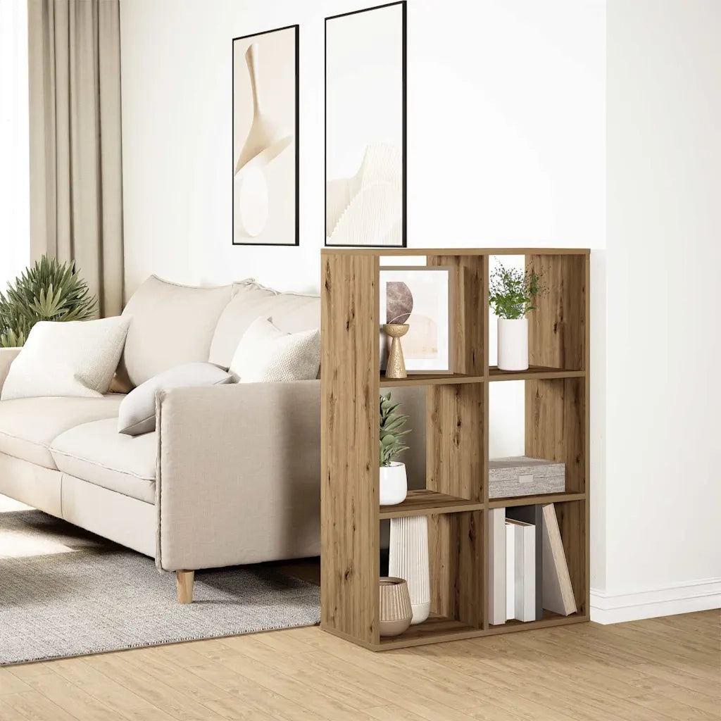 Libreria Divisorio Rovere 69,5x29x103,5 cm in Truciolato 858020