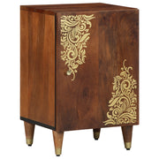 Armadio per bagno 38x33x58 cm in legno massello di mango