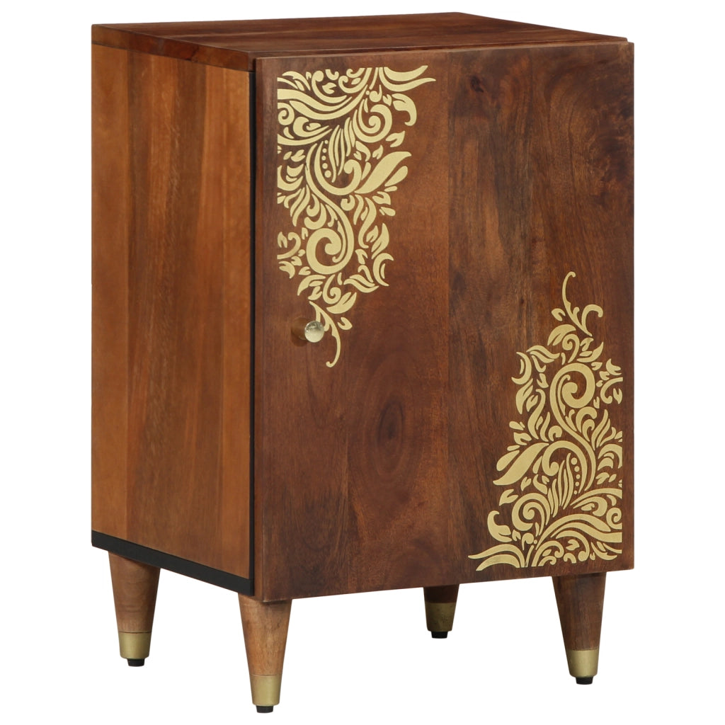 Armadio per bagno 38x33x58 cm in legno massello di mango