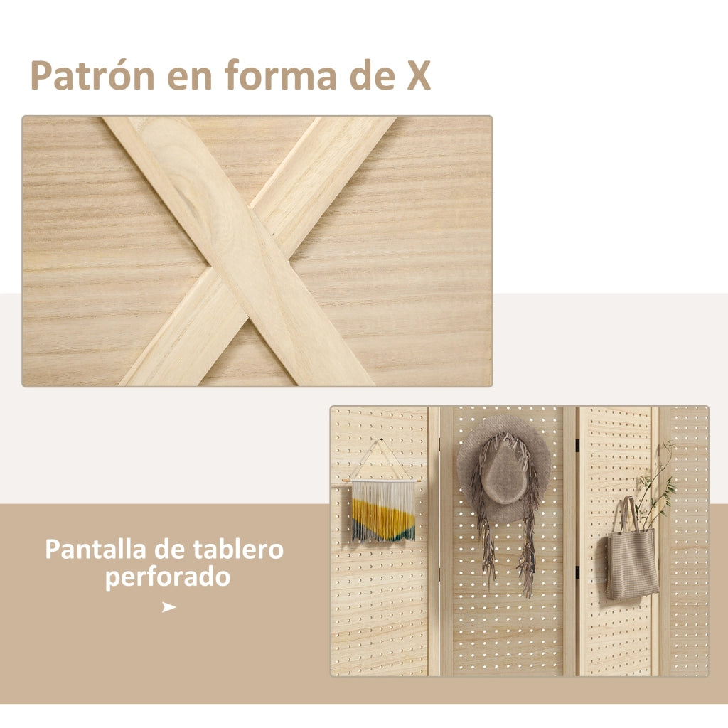 Libreria a pannelli ¨C zephmum ¨C 152x144.5 cm in legno naturale