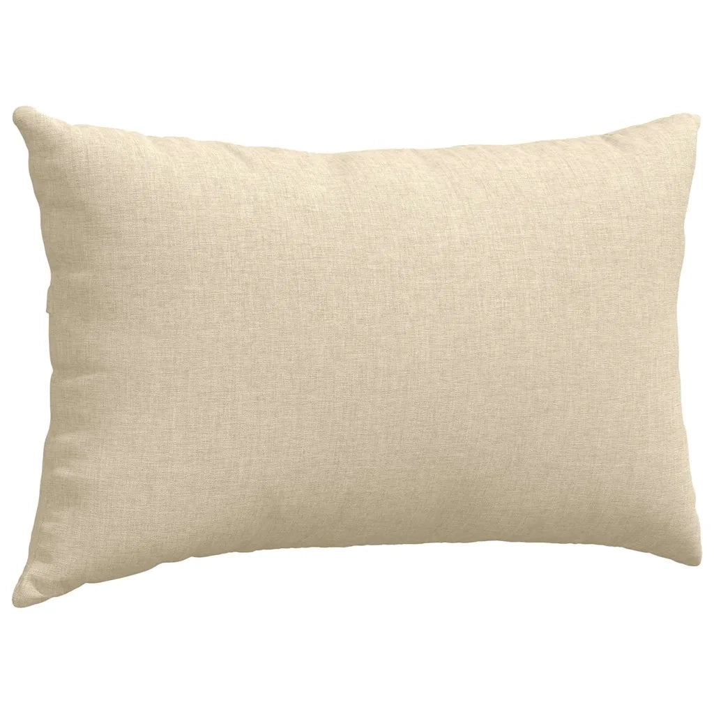 Cuscini da Divano 2 pcs Crema 50 x 30 cm Tessuto