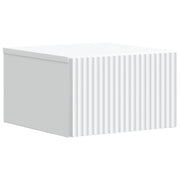 Mobiletto da notte a muro con cassetto Bianco 33 x 34,5 x 20 cm 898425